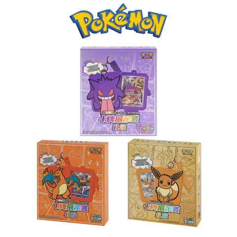 Hot New Original Pokemon Trading Ptcg Card Game Simplified Chinese 8.0 Gengar Cards Exhibit Combination Suit Ar Card Child Gifts