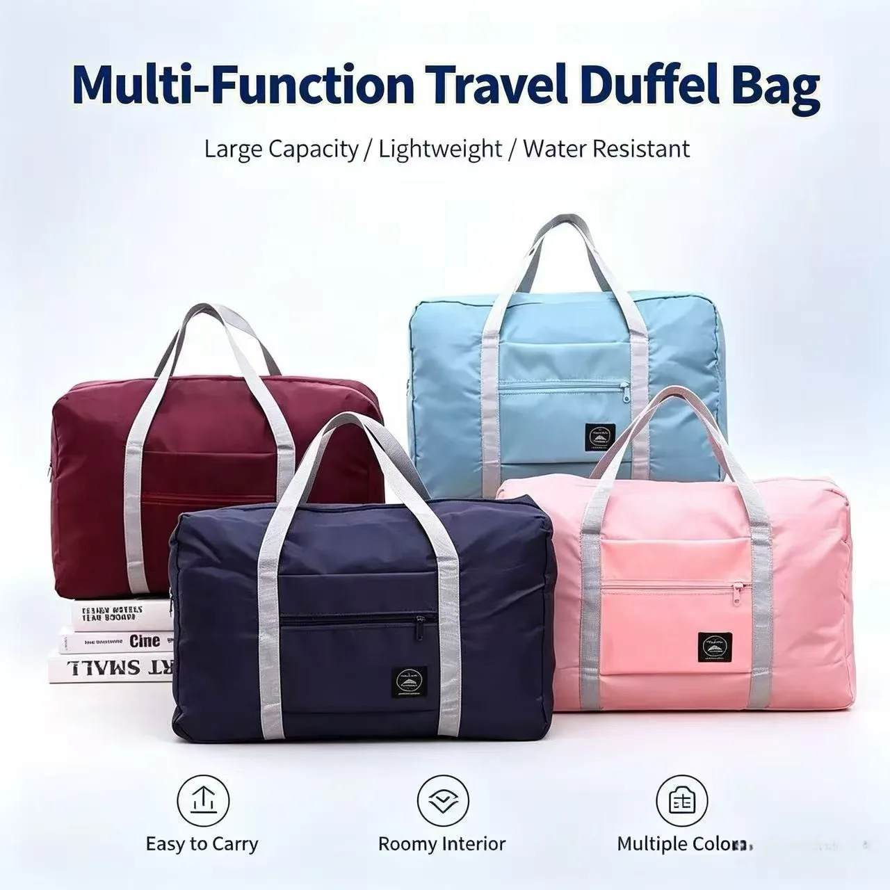 Foldable Travel Duffel Bag for Airlines Carry on Bag for Women and Girls Lightweight Large Capacity Sports Weekend Trip Overnigh