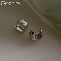 FOXANRY Prevent Allergy Minimalist Earrings for Women Couples New Fashion Vintage Handmade Birthday Party Jewelry Gift Wholesale