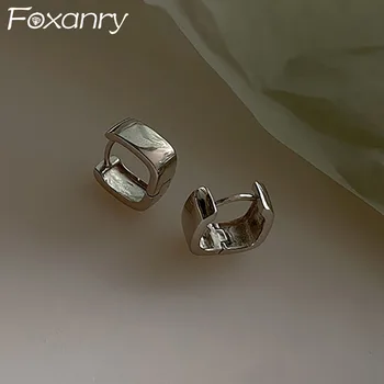 FOXANRY Prevent Allergy Minimalist Earrings for Women Couples New Fashion Vintage Handmade Birthday Party Jewelry Gift Wholesale