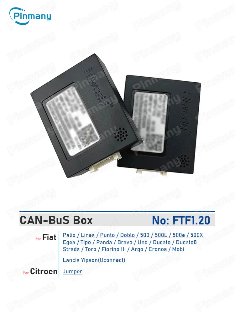 Android Radio CANBus Adapter FTF1.20 for FIAT Palio Linea Punto Doblo 500 Egea  Tipo Panda Bravo Uno Ducato Strada Toro Fiorino