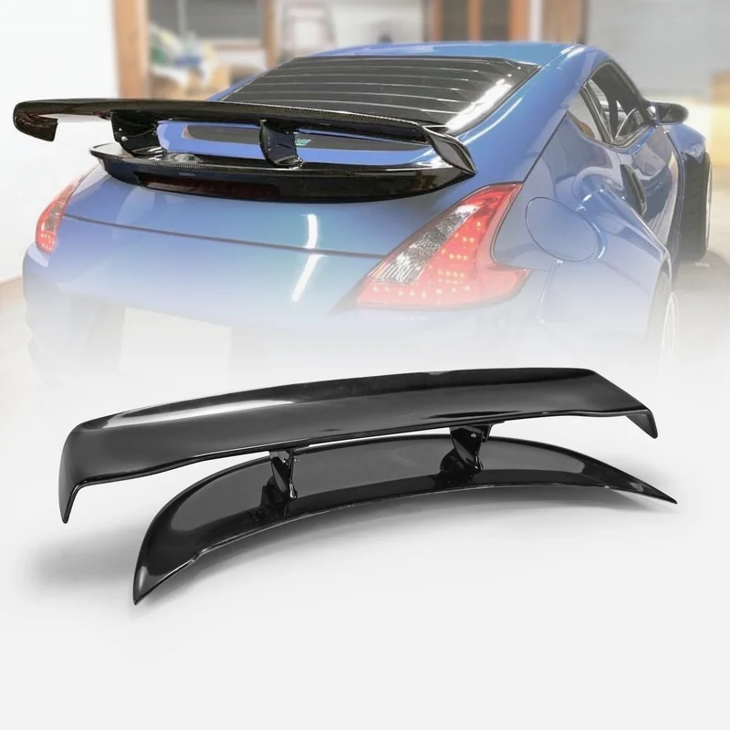 (Lokalnie w USA) Tylny spojler VRS2 Type (1360mm) do 370Z Z34, aerodynamiczny zestaw karoserii, sportowy tuning zewnętrzny.