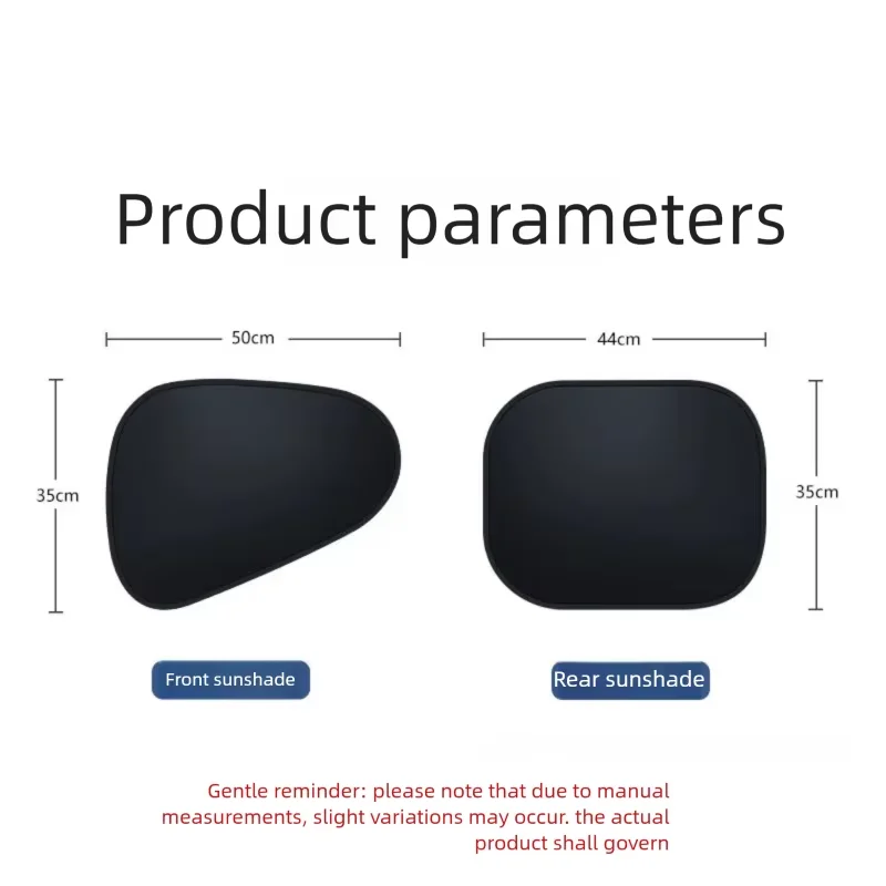 2PCS Electrostatic Sun Visor for Car Side Window Sun Shade Curtains Anti-Glare UV-Blocker Auto Sun Protection Cover BDZYD02