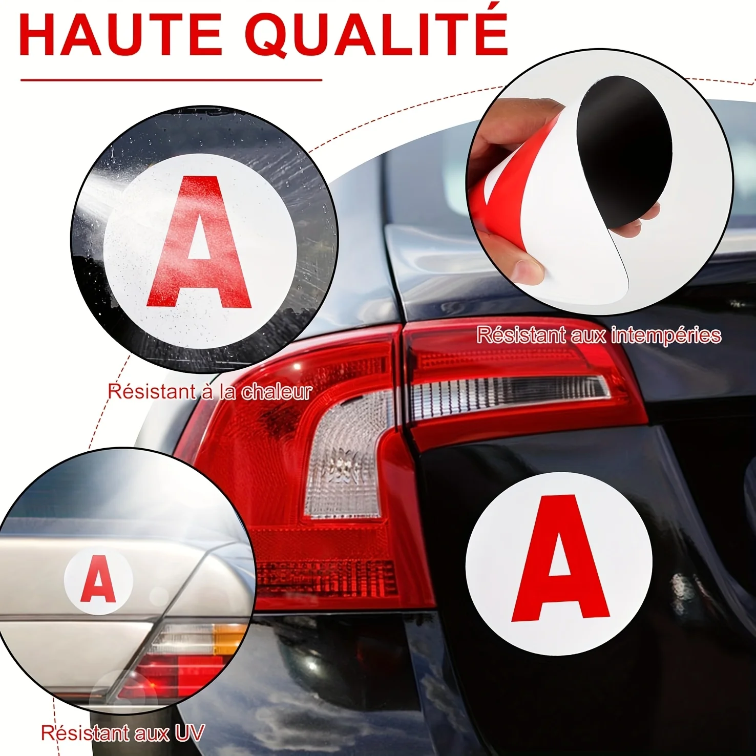 2 قطعة محرك السيارة المبتدئ المغناطيس علامة ملصق المغناطيسي الجديد سائق ملصق للمركبة ، مغناطيس السيارة للسائقين المبتدئين