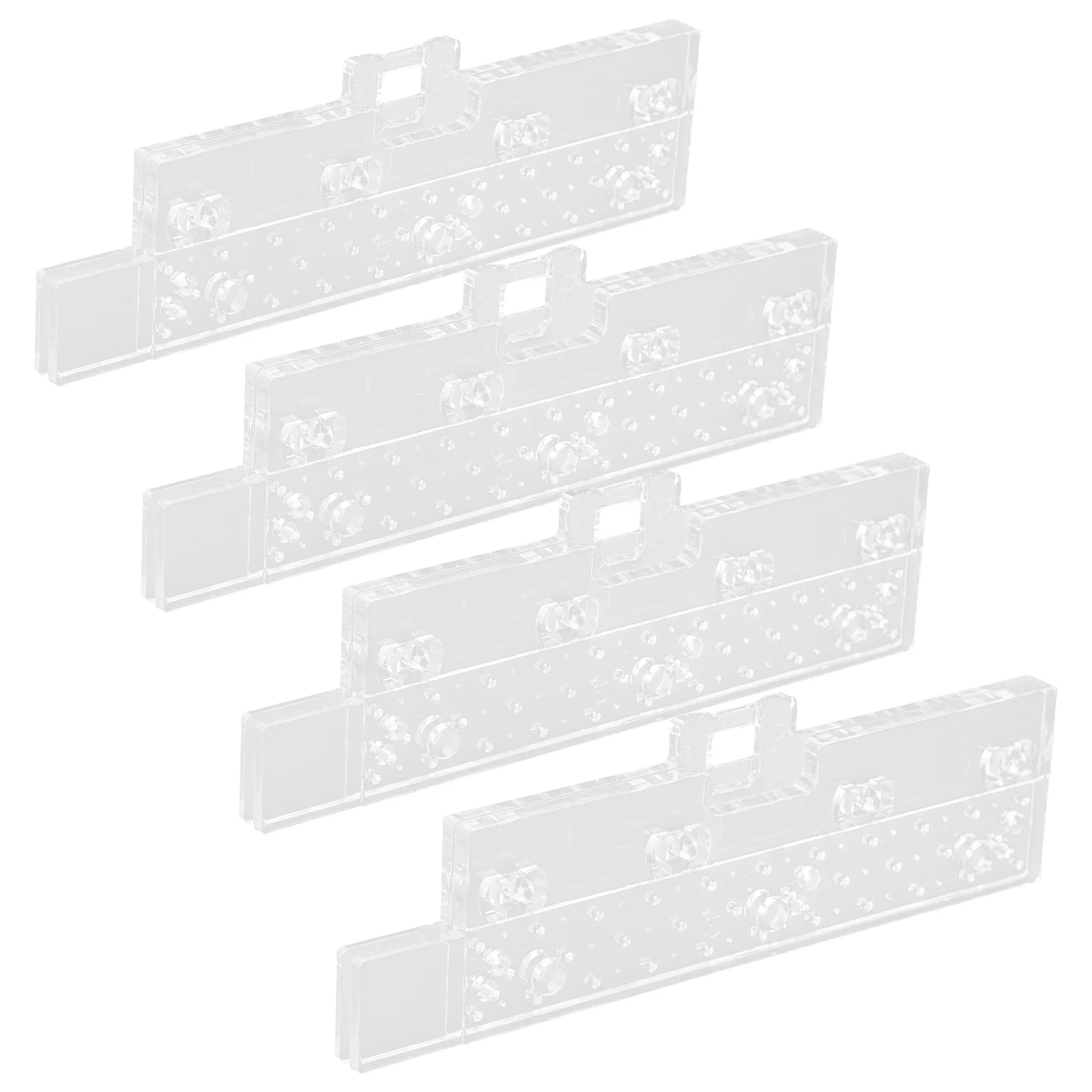 

4 Pairs Vertical Blinds Replacement Slats White Plastic Blind Repair Tabs Curtain Fixer Kit Easy Install Window Blinds