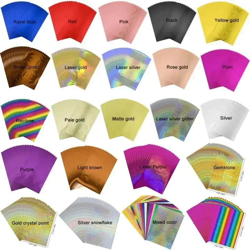 Feuille de marquage à chaud de Toner A4, 50 pièces/paquet, 20x29cm, feuille réactive pour imprimante Laser et plastifieuse pour bricolage, papier artisanal