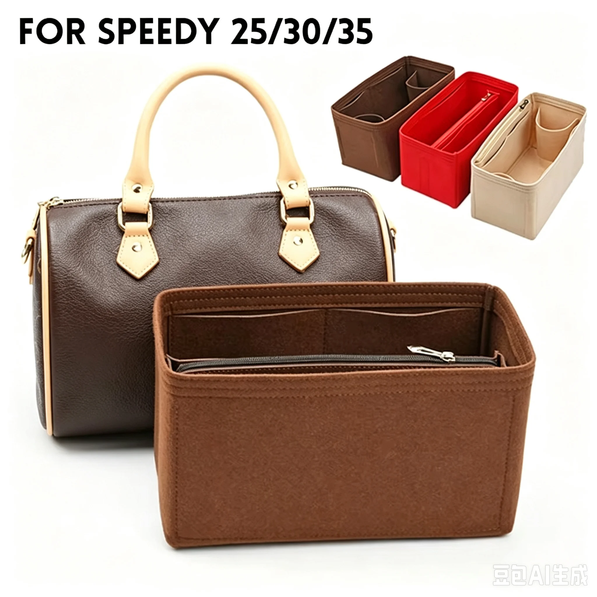 Travel Accessories Lv - YU7 Vilt Inlegzak Organizer voor LV