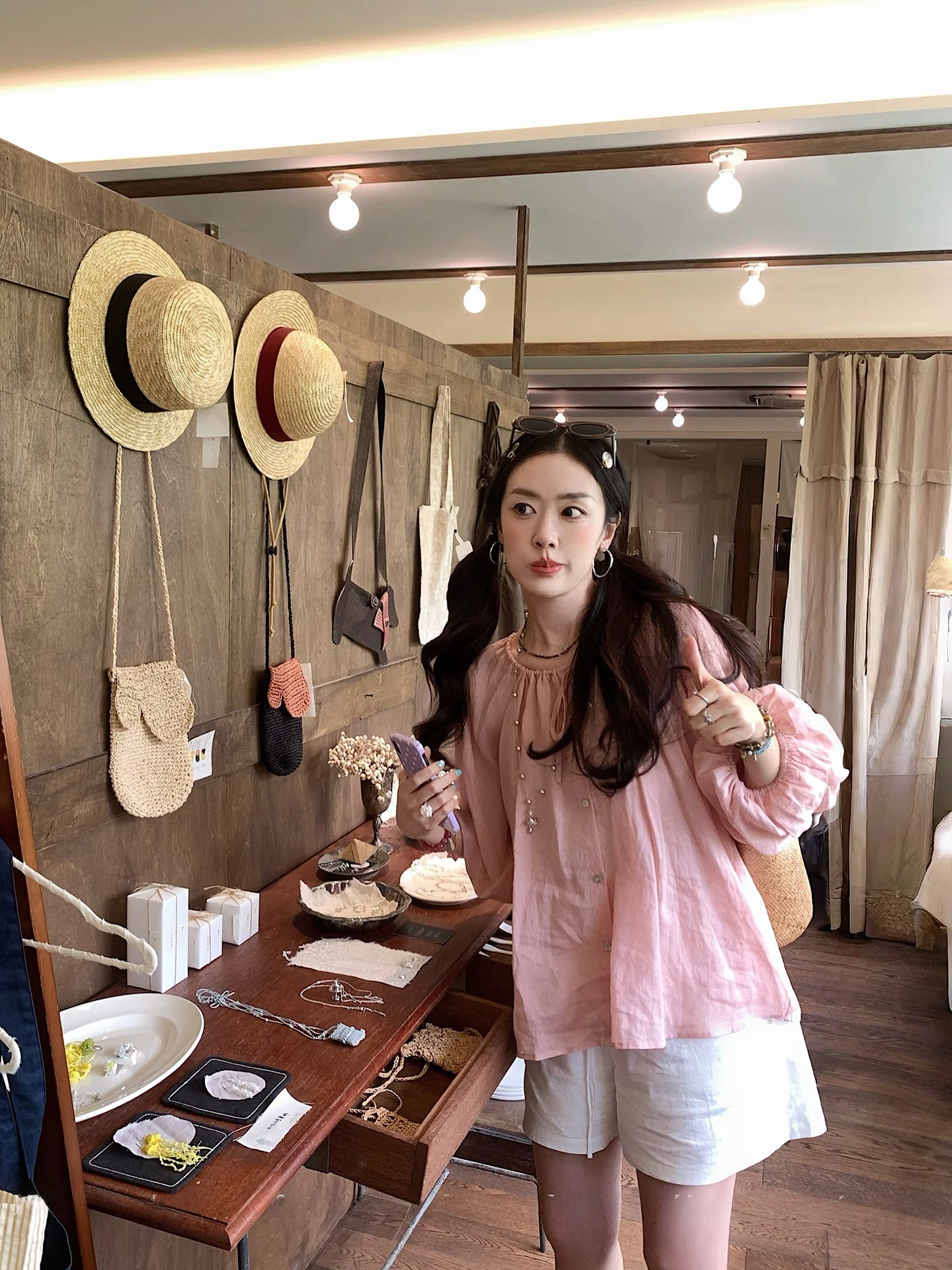 

Женская летняя свободная тонкая универсальная футболка Stberry Jump Lazy Lantern с круглым вырезом и защитой от солнца