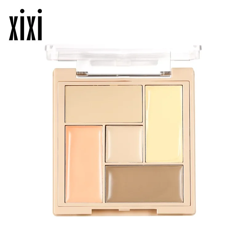 Vochtinbrengende Crème Concealer 5 Kleuren Concealer Palet Langdurige Volledige Dekking Acne Spot Donkere Kringen Make-Up Koreaanse Cosmetica