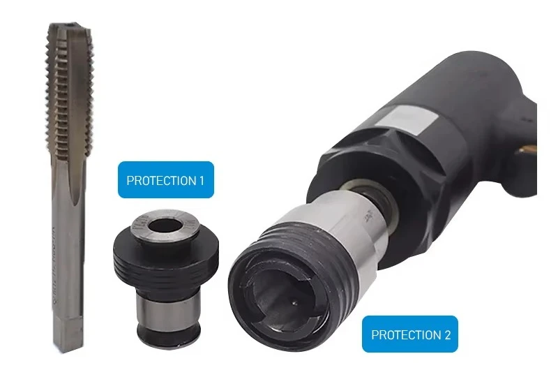 Thread Tapping Tool - Industrial-Grade Pneumatic Tapper with Multiple Tap Holders Pneumatic Tapping Machine Air Pneumatic