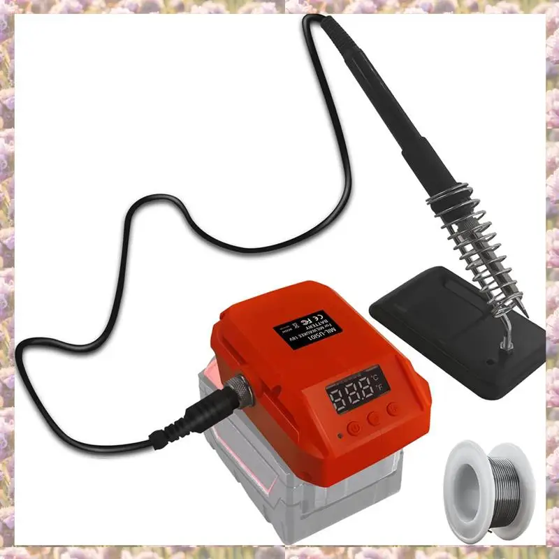 

-FTGT 60 Вт 480 ° Портативный беспроводной электрический паяльник C, многофункциональный электросварочный аппарат для аккумулятора 18 В Durab