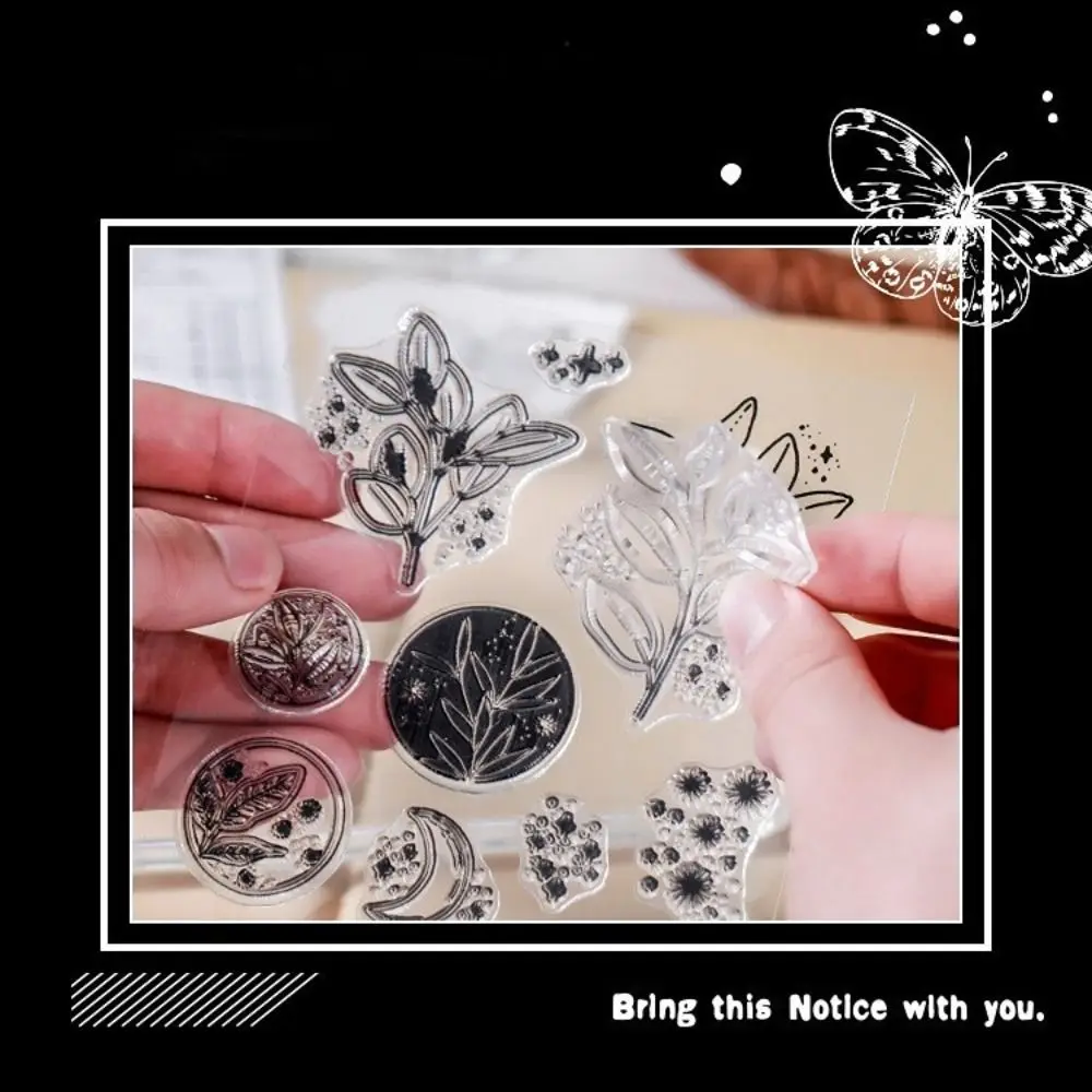 Conto Forniture di cancelleria Farfalla Timbro in silicone trasparente Album di diario fai-da-te Decorazione di album Timbro con sigilli in rilievo