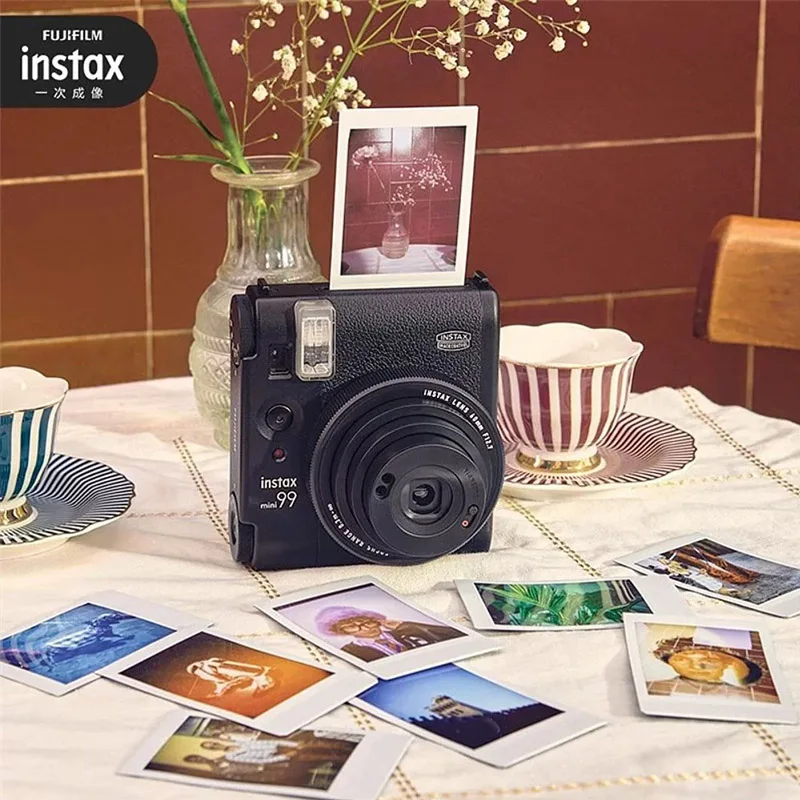 كاميرا Fujifilm Instax Mini 99 الأصلية كاميرات فورية محمولة (ورق صور اختياري 20 / 40 ورقة) لهدية عيد الميلاد   ﻿