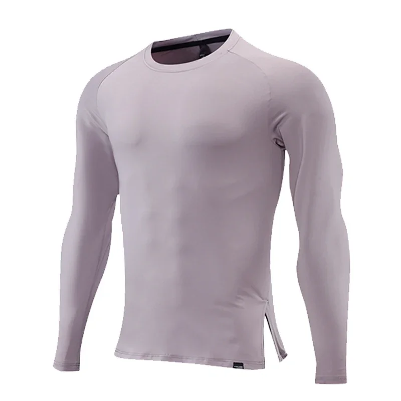 

Men Compression Running T-shirt Fitness Tight Long Sleeve Sport Shirts Training Jogging Tops Gym Sportswear Bottoming Shirt