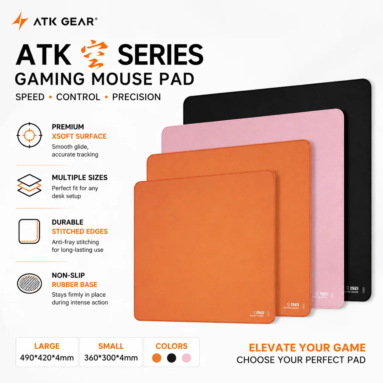 Esports Gaming Gear - Tapis de souris Atk Kong Xsoft
