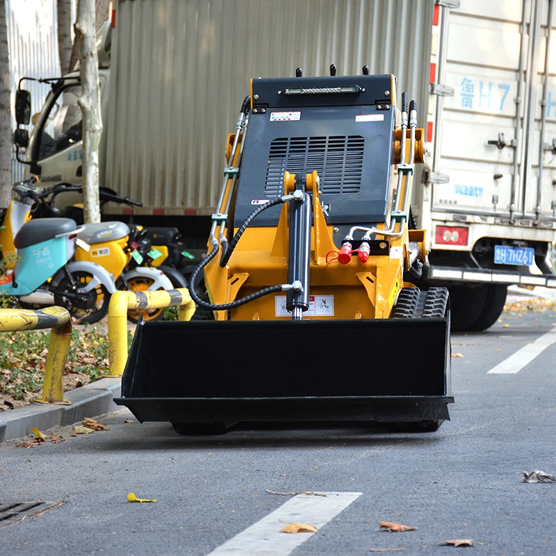 Mini chargeuse compacte personnalisée, chargeuse sur chenilles chinoise, utilisée pour les travaux de Construction, la manipulation des matériaux ménagers