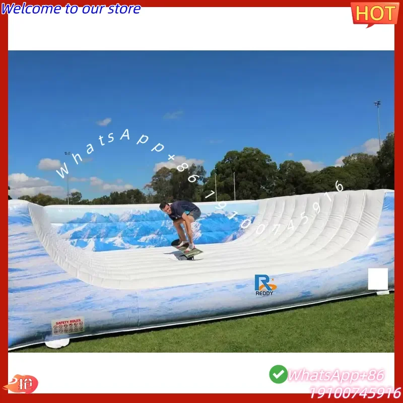 2026Hot Commercial PVC Inflatable Surfboard and Snowboard Simulator for Indoor/Outdoor Entertainment Centers