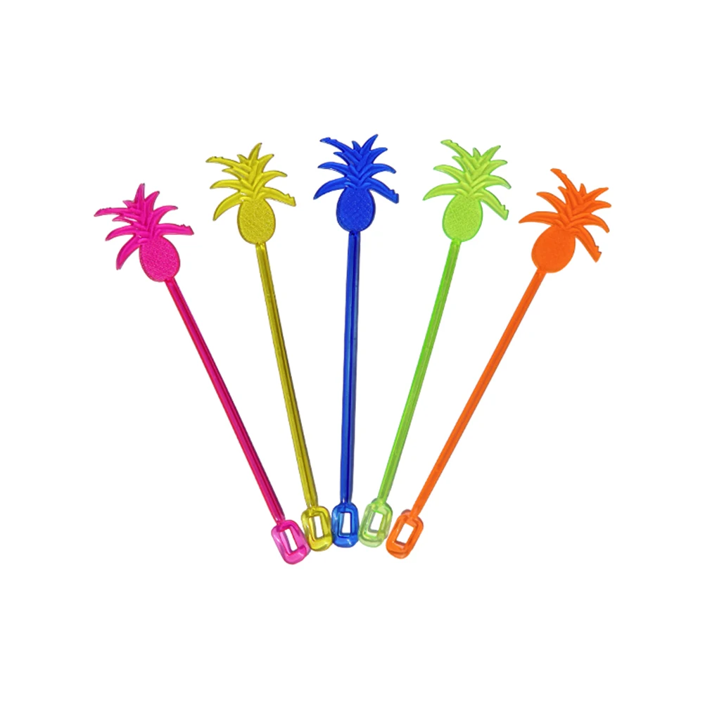 

20 Pcs Swizzle Stick Stir Sticks Drink Mixer Stirring Mixing Pineapple Cocktail Stirrers
