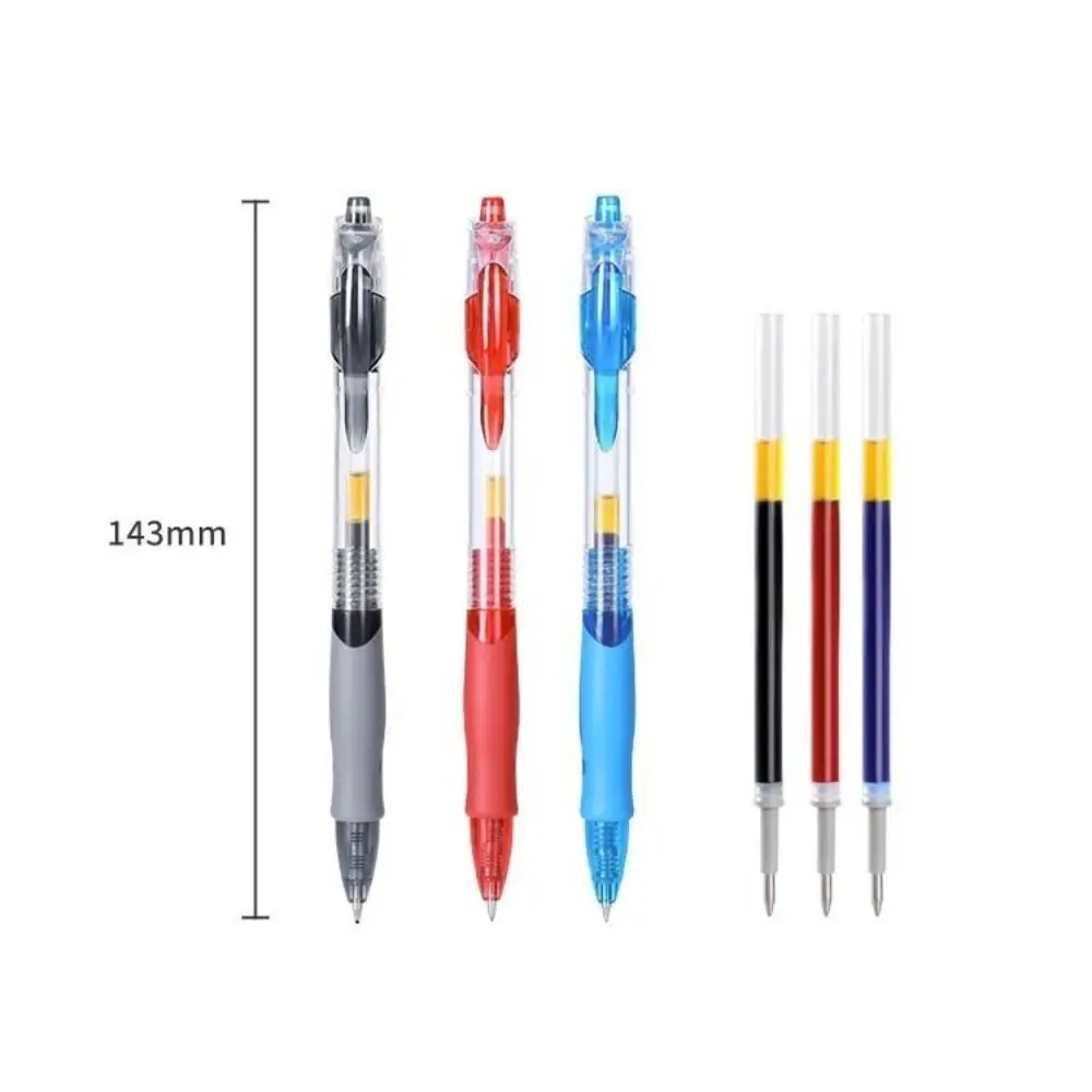 Multifunction Black/Red/Blue Retractable Pens Examination Signature Ink Ballpoint Pen Large Capacity Writing Gel Pens Stationery