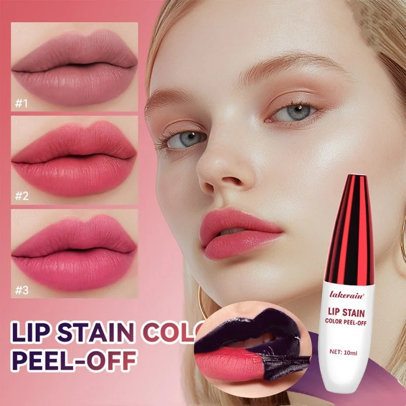 Verbazingwekkende waterdichte langdurige lipgloss Afscheur Tattoo Lipgloss Lip Tint Matte Peel Off Verbeter de lippen Overdrachtbestendige lippenstift