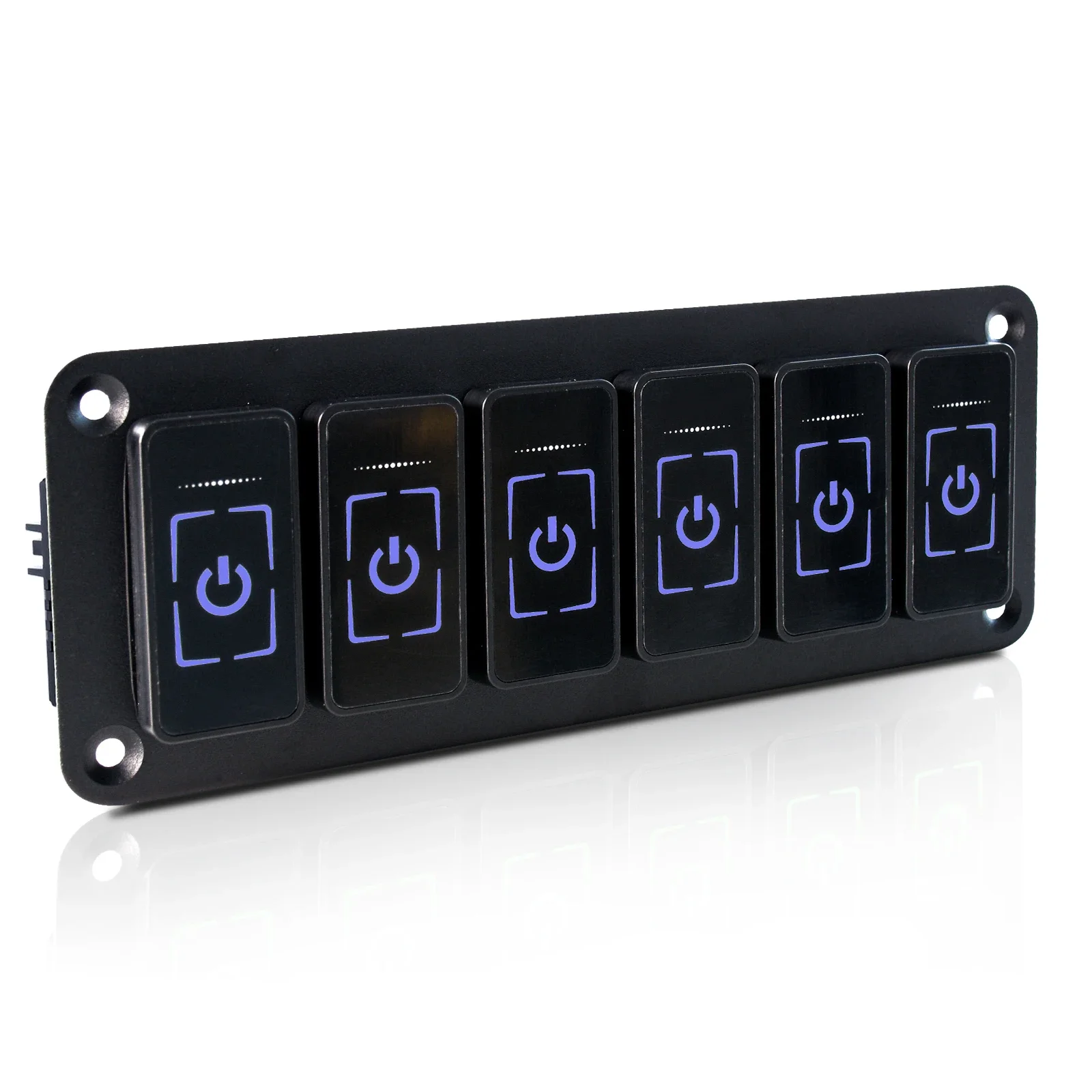 Nice Intelligent 2-8 Gang LED Rocker Switch Panel Switch Panel ON-OFF Waterproof Light Switch for Marine Caravan RV Touch Screen