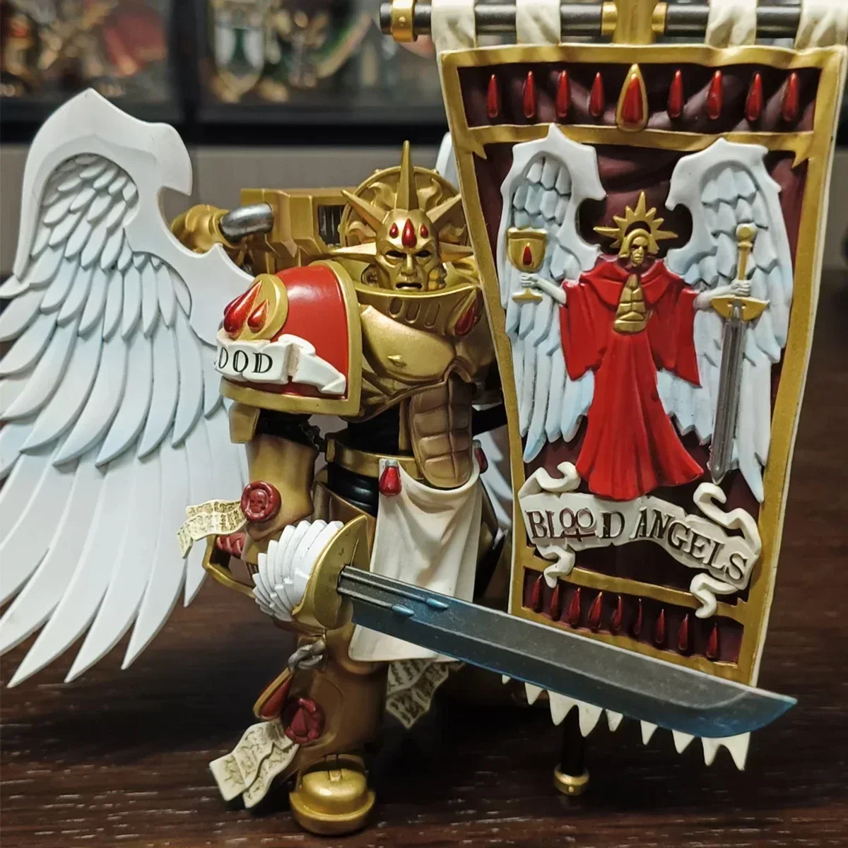 [AUF LAGER] JOYTOY Warhammer 40K 1/18 Action Figur Blood Angels Anime Modell Schutz Geschenk Gemeinsame Bewegliche Figur Sammlung modell