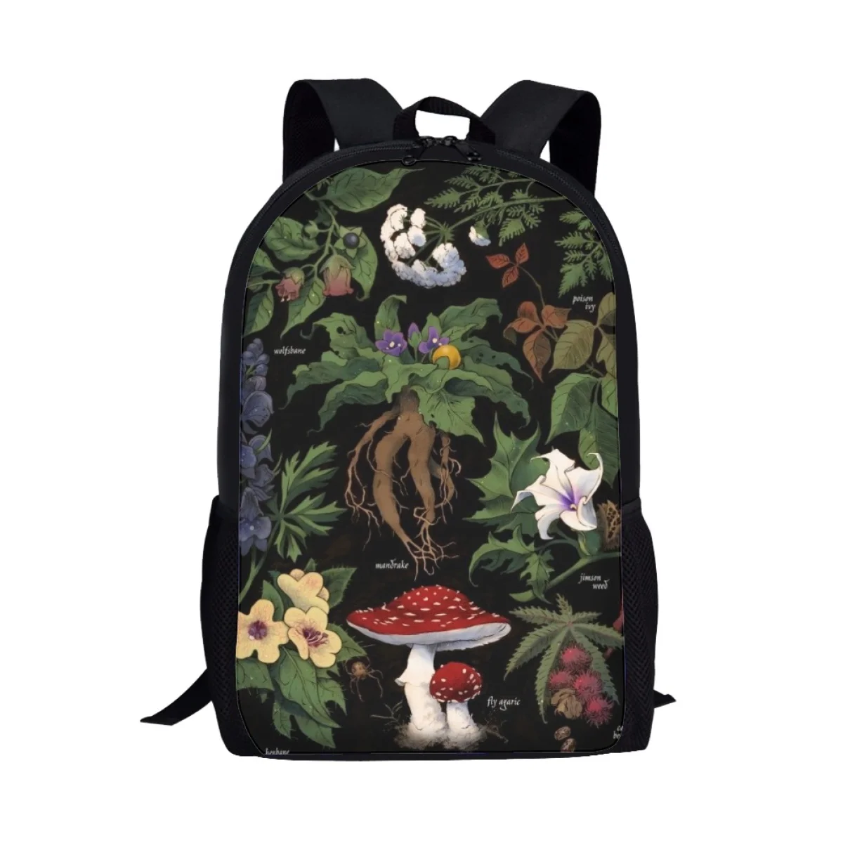 Mochila para mujer con estampado 3D de setas, mochila para adolescentes y niñas, mochila para ordenador portátil, bolsas de libros informales, mochila para estudiantes universitarios