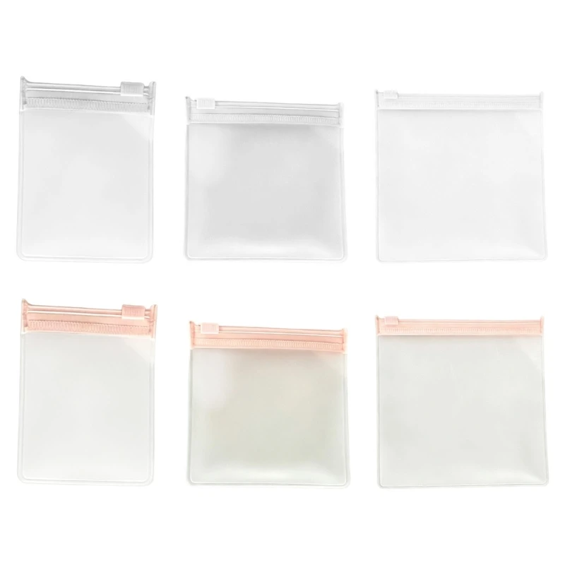 T4MD Travel Packing Pouches for Jewelry, Frosted EVA Zip Bags 10 Pack for Drawer Storage and Easy Small Item Sorting