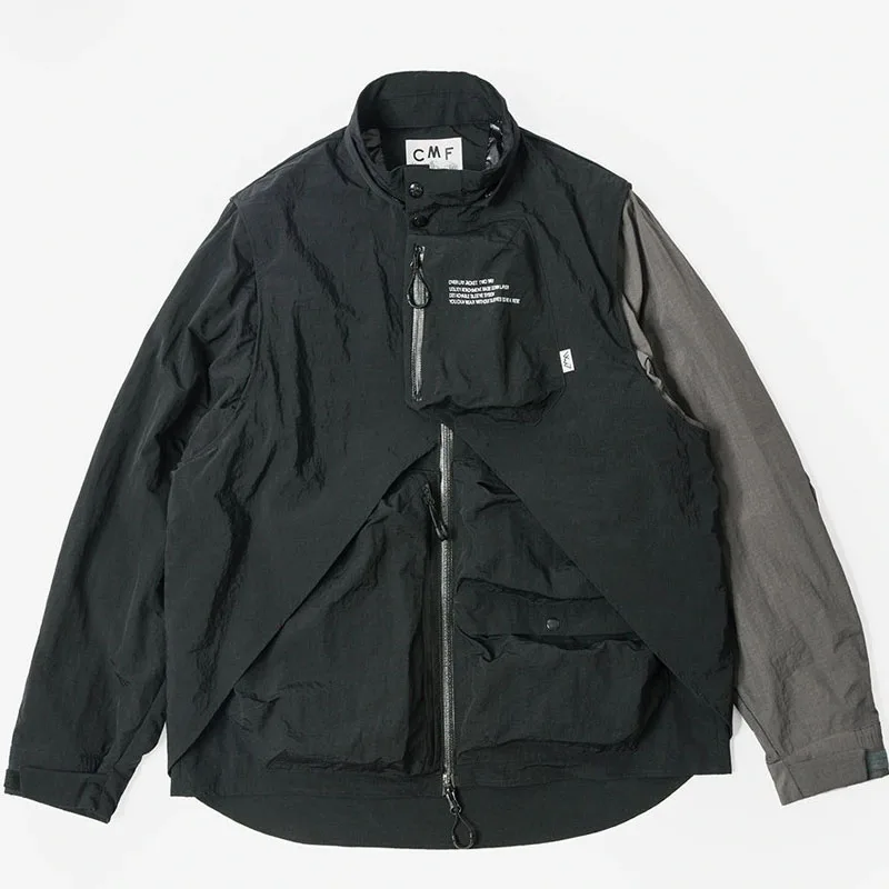 

Водонепроницаемая уличная куртка с цветными манжетами, длинный рукав, мужская повседневная модная одежда для весны, осени и зимы