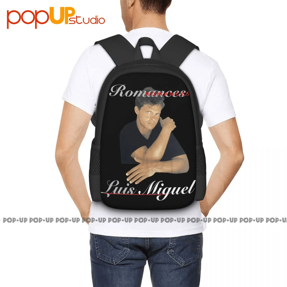 Luis Miguel Romances On A Cronies Tag Backpack Large Capacity Cute New Style Personalised Large Capacity