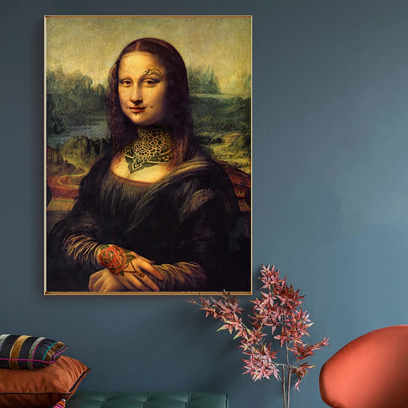 5d DIY obraz diamentowy Spoof Mona Lisa portret pełny kwadrat/okrągły diamentowy haft krzyżykowy mozaika z postacią dekoracja domu