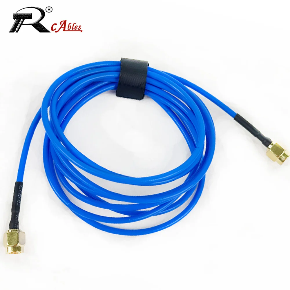 1PC SMA Male to SMA Male Female Connector RF Coaxial RG405 Cable 50Ohm Semi-flexible Cable High Frequency DC-6GHz Test 086 Cable