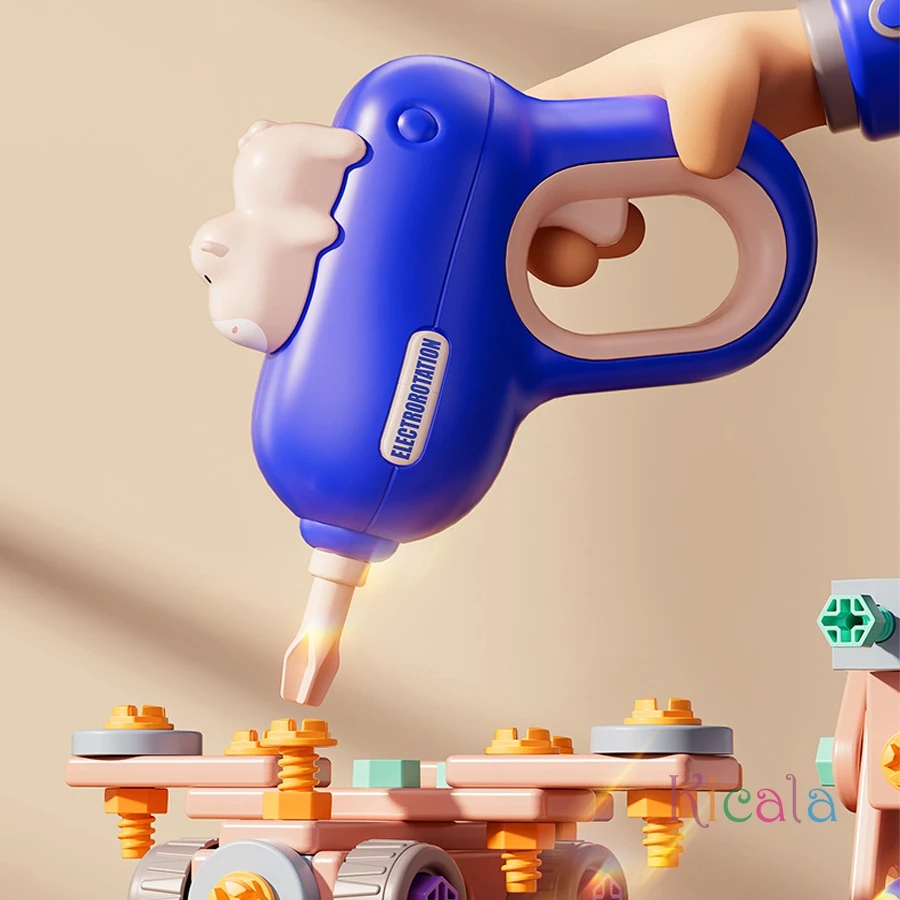 Kinder Reparatur Werkzeug Set Elektrische Spielzeug Bohrer DIY Mutter Hand Demontage Montage Werkzeuge Frühe Pädagogische Pretend Spielen Spielzeug Geschenk