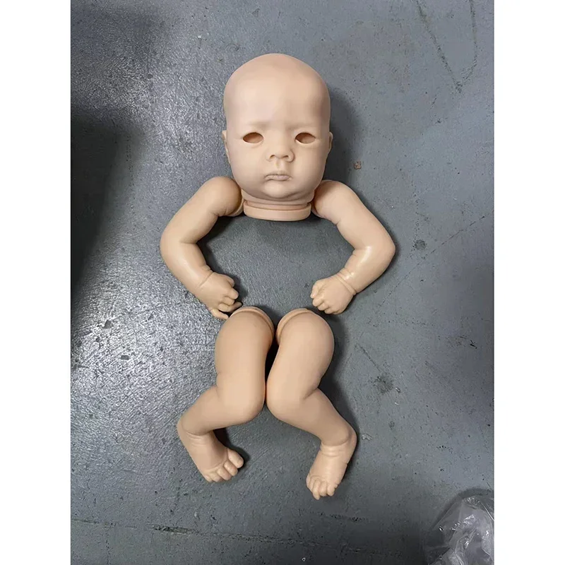 Kit de muñeca Reborn de 18 pulgadas, piezas de muñeca Reborn DIY Jule con cuerpo y ojos de tela, Kit en blanco sin terminar sin pintar de Color fresco