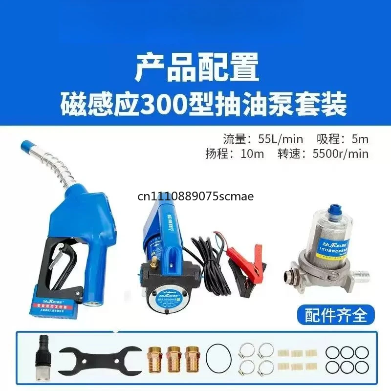 Magnetic Induction Oil Pump,300W High Power Diesel Pump,Automatic Stop Fuel Transfer Pump