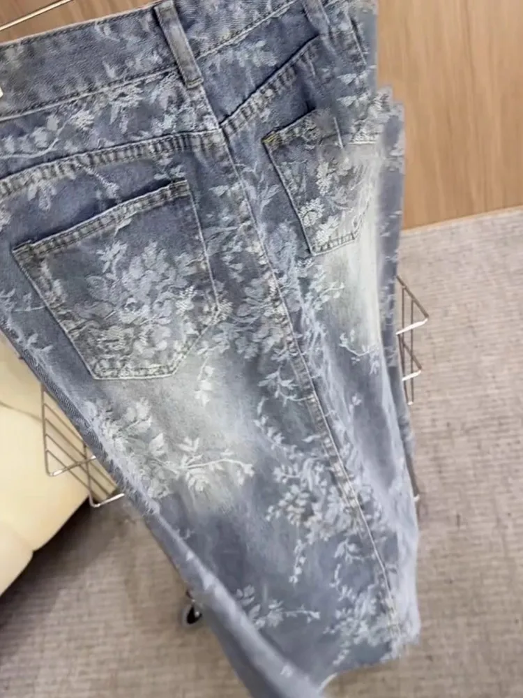 ヴィンテージ風花柄刺繍スカート レディース ハイウエスト スリムフィット ミモレ丈 マーメイドスカート 夏 レトロスタイル 女性用カジュアルスカート