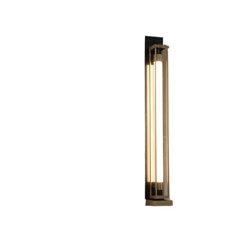 

Новый китайский настенный светильник, полностью медный китайский древний стиль, дзен, ретро, креативный ТВ-фон, настенный светильник