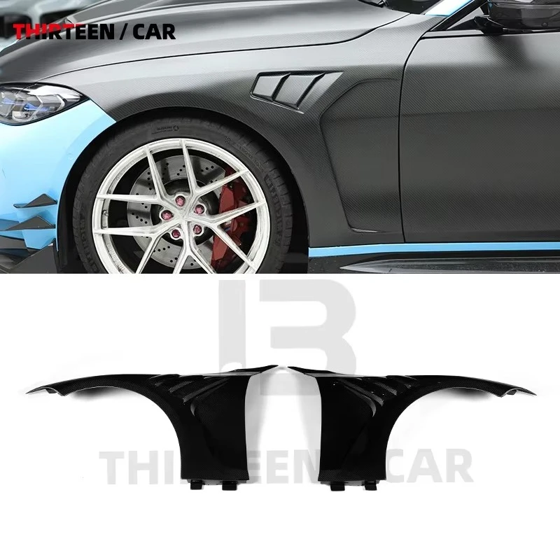 Good Fitment Car Accessories Dry Carbon Fiber Front mudguard for BMW G82 G83 M4 2020-2025 Replacement Side mudguards Bodykit