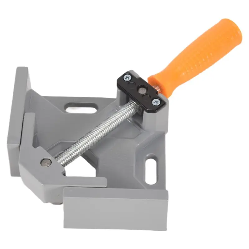 GTBL Aluminum Single Handle 90 Degree Right Angle Clamp Angle Clamp Woodworking Frame Clip Right Angle Folder Tool 1PC