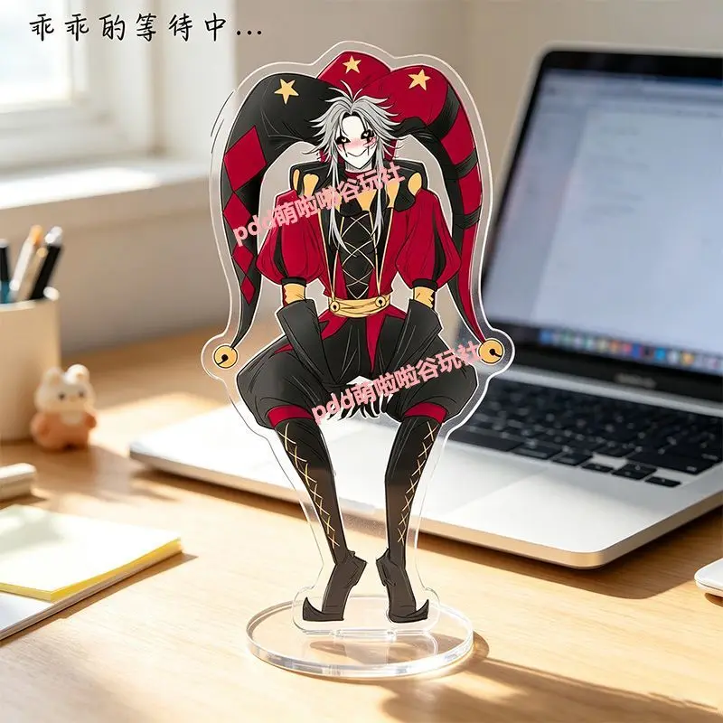 2pcs Anime Peripherals ‌The Freak Circus  Figure Acrylic Stand Pierrot Harlequin  Figurine Standing Plate Collectible Gift