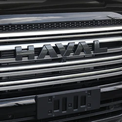 For Haval H9 2th 2024 2025 3D ABS Great Wall Sticker Car Front Emblem Badge Decals Black Badge Logo Emblem Cover Car-Styling