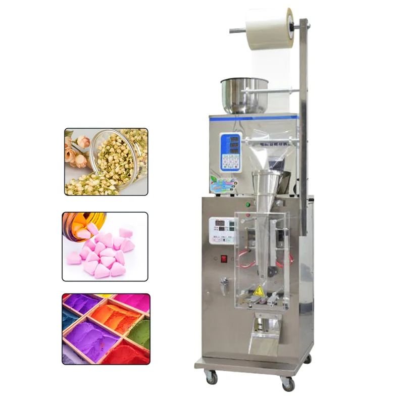 Liquid Crystal Control Panel Packaging Machine For Granular Powder Tea Screws Dried Fruit Quantitative Packaging Machine