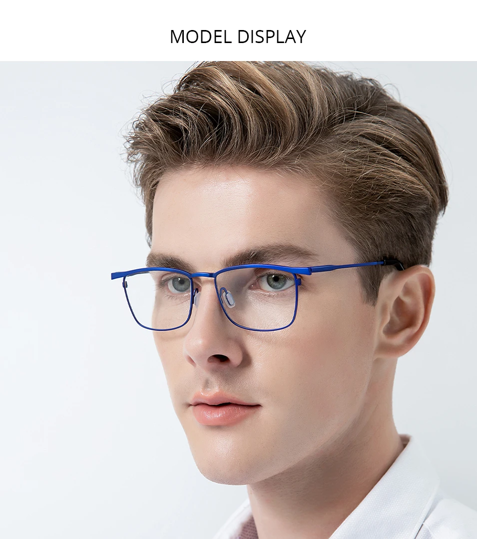 FONEX Titan-Brillengestell für Herren, Markendesign, quadratisch, ultraleicht, japanische, ultraleichte, hochwertige Brillen 85741 – Detail 1
