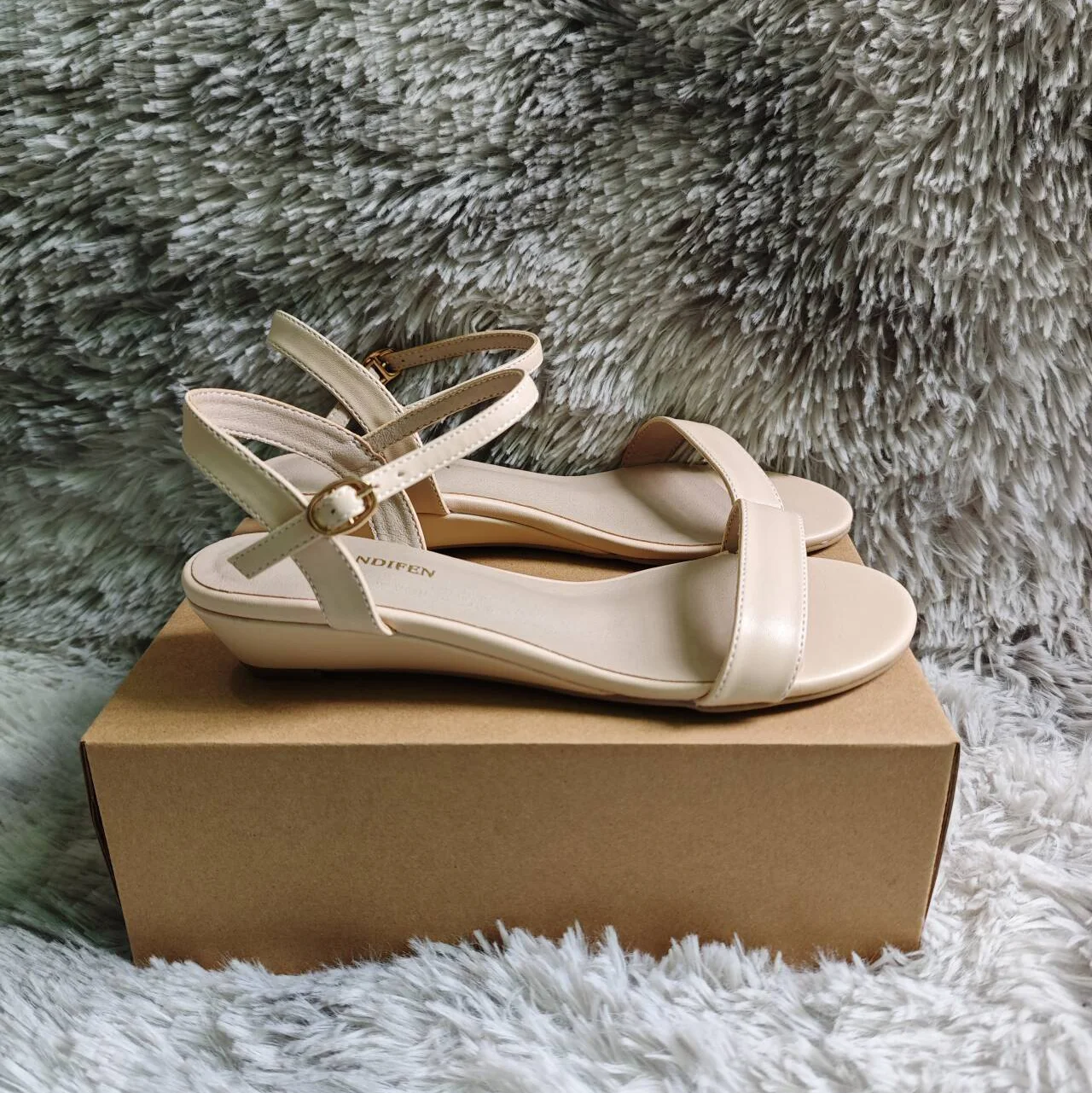 Women's Wedge Sandals Low Heels Open Toe Comfort Strappy Dress Ankle Strap High Heeled Casual Walking Summer Party Wedding Shoes view 2