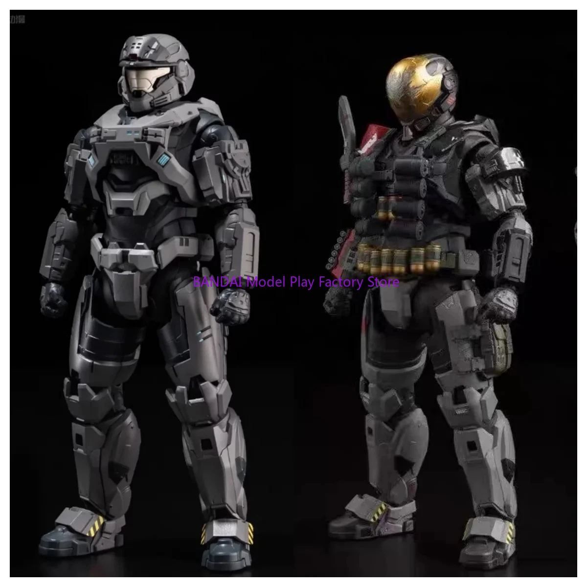 1/12 Scale Halo Action Figure - Emile-A239 Spartan-B312 Room Decoration Toy For Kids Christmas Gift Collectible Handmade Mode view 2