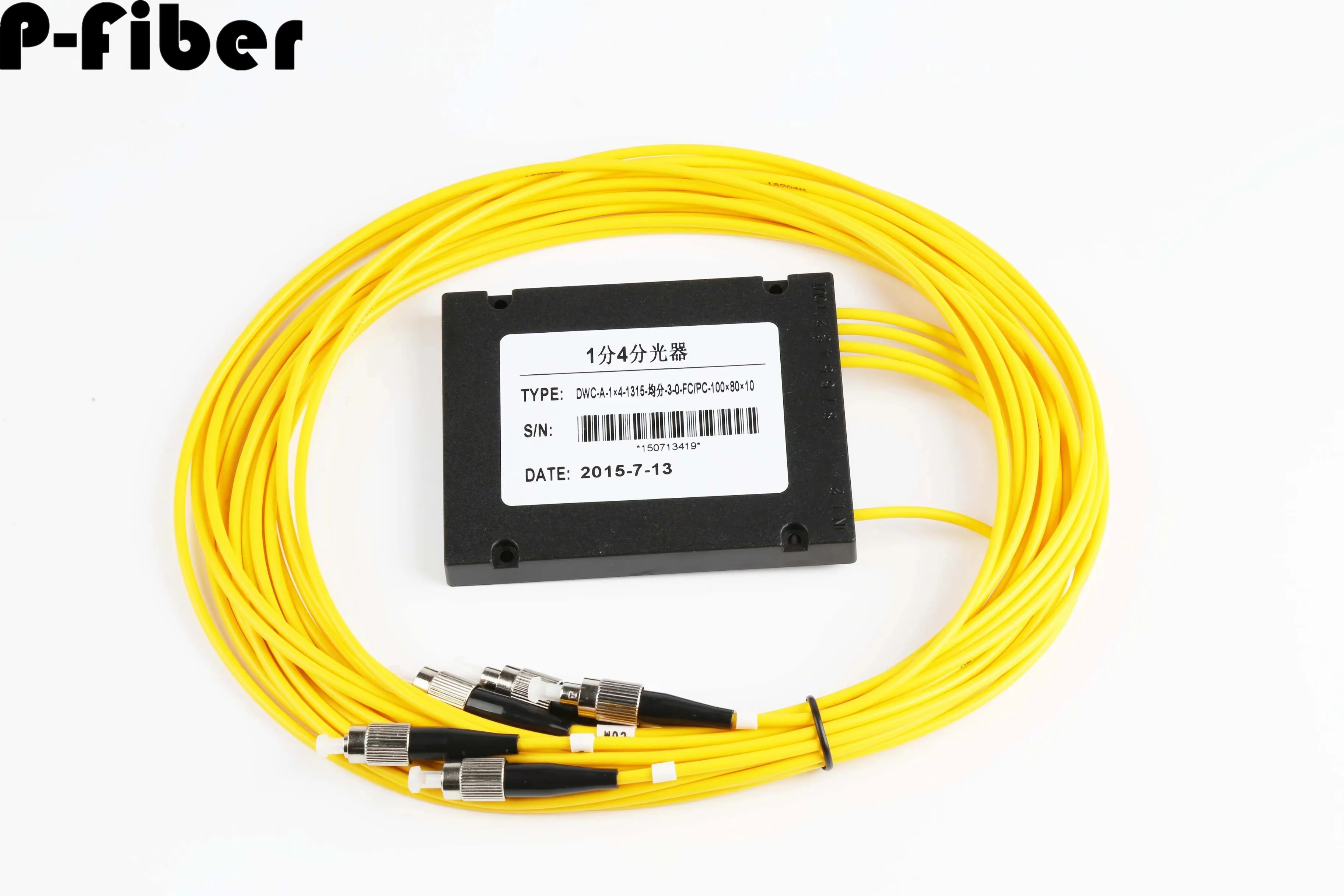 Divisor de haz PLC 1 split 4 box 1 a 4 fiber splitter FC SC ST LC length opcional