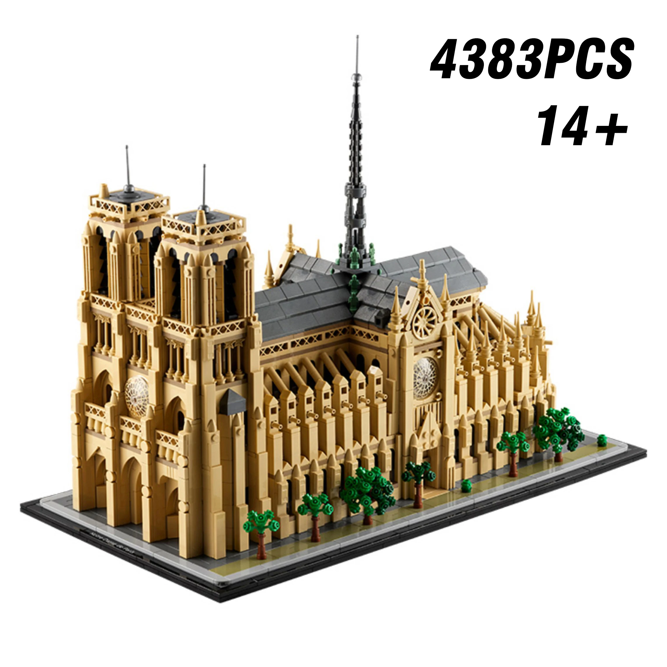 

2026 New Notre Dame de Paris World Famous Architecture Model Building Block Bricks Educational Toys Gift for Adult Kids