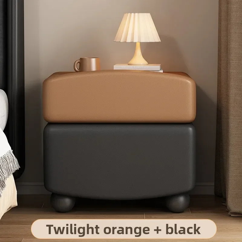 Stable Solid wood bedside table bedroom household storage cabinet sturdy and durable