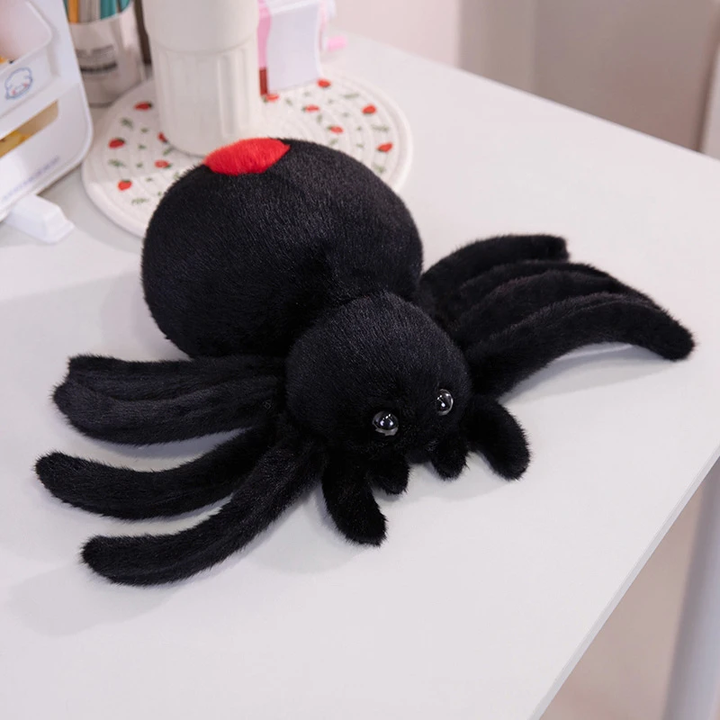 Criativo simulado aranha boneca brinquedo de pelúcia kawaii decoração para casa travesseiro engraçado complicado brinquedos macio recheado crianças brinquedos presentes