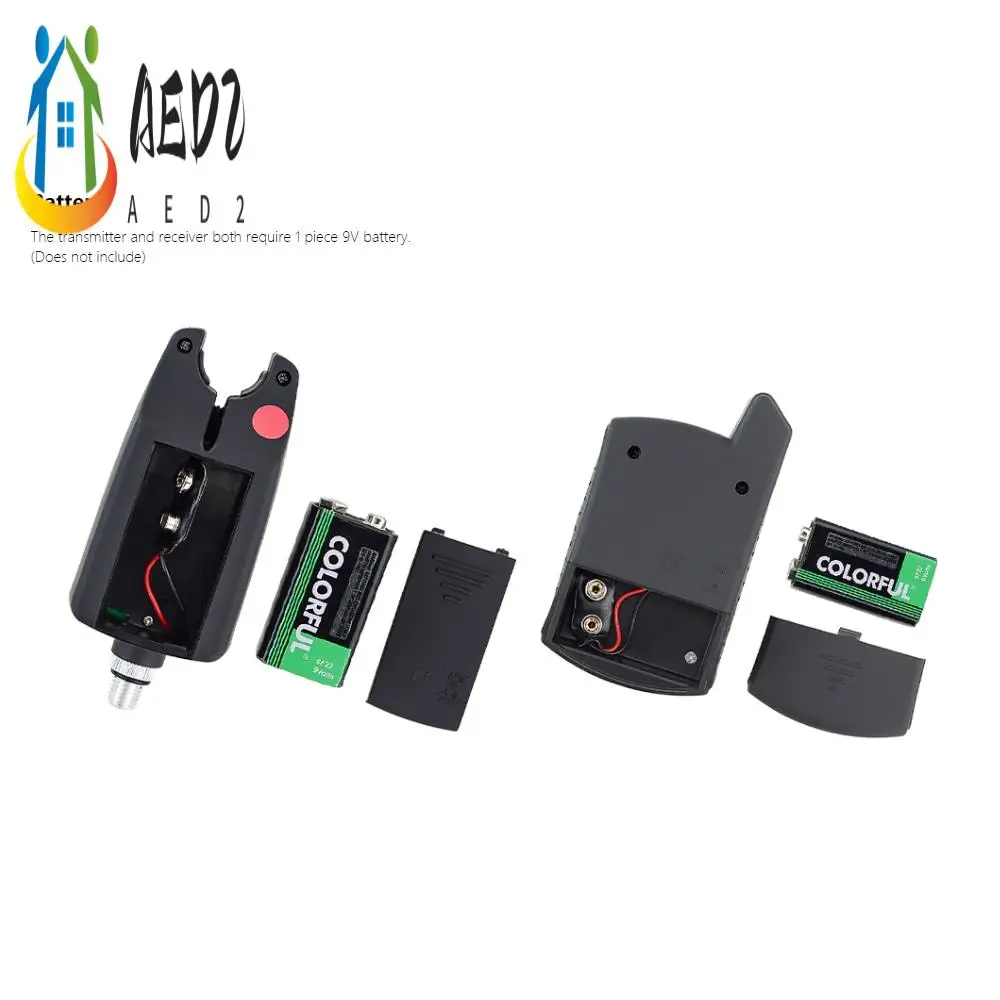 

AED2-Hirisi Electronic Fishing Alarm 1+2 Set Wireless Bite Alarm For European Carp Fishing Gear Kit